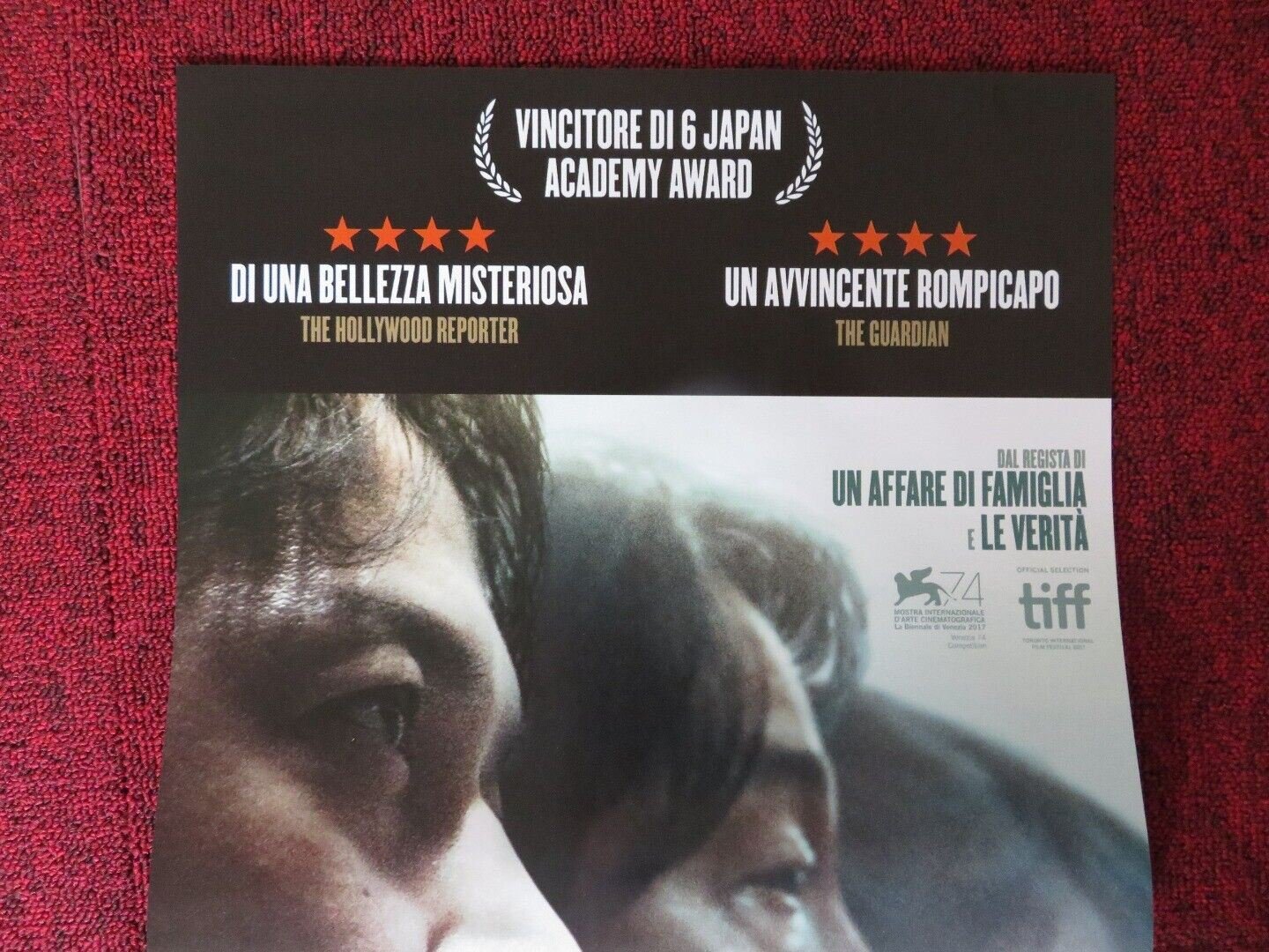 IL TERZO OMICIDO / THE THIRD MURDER ITALIAN LOCANDINA (26.5"x12.5") POSTER 2017 Movie posters