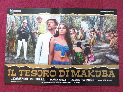 IL TESORO DI MAKUBA - E ITALIAN FOTOBUSTA POSTER CAMERON MITCHELL MARIA CRUZ 1967 Rendezvous Cinema Movie posters