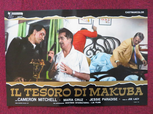 IL TESORO DI MAKUBA - F ITALIAN FOTOBUSTA POSTER CAMERON MITCHELL MARIA CRUZ 1967 Rendezvous Cinema Movie posters