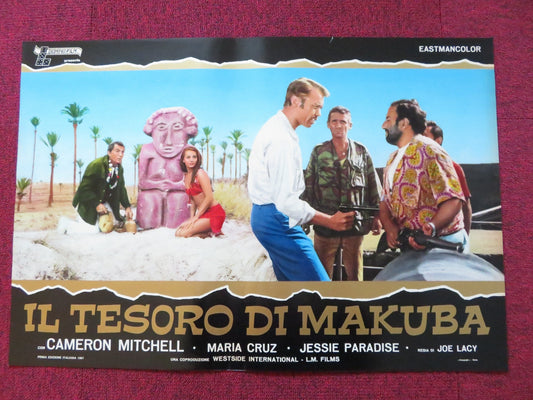 IL TESORO DI MAKUBA - H ITALIAN FOTOBUSTA POSTER CAMERON MITCHELL MARIA CRUZ 1967 Rendezvous Cinema Movie posters