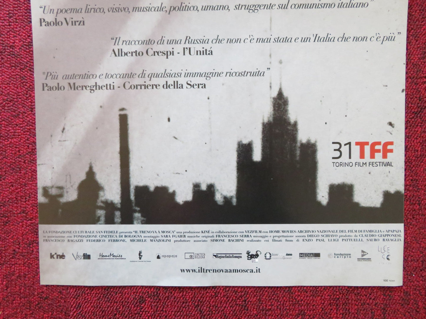 IL TRENO VA A MOSCA VITTORIO ITALIAN LOCANDINA POSTER FEDERICO FERRONE 2013 Rendezvous Cinema Movie posters