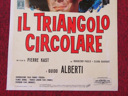 IL TRIANGOLO CIRCOLARE ITALIAN LOCANDINA (27.5"x13") POSTER LILLI PALMER 1964 Movie posters