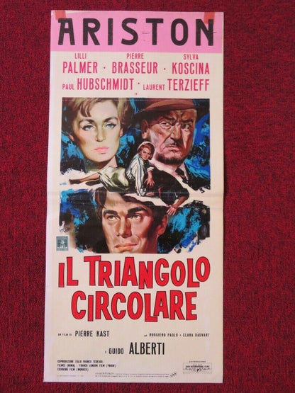 IL TRIANGOLO CIRCOLARE ITALIAN LOCANDINA (27.5"x13") POSTER LILLI PALMER 1964 Movie posters