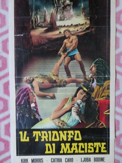 IL TRIONFO DI MACISTE ITALIAN LOCANDINA (27.5"x13") POSTER KIRK MORRIS 1961 Movie posters