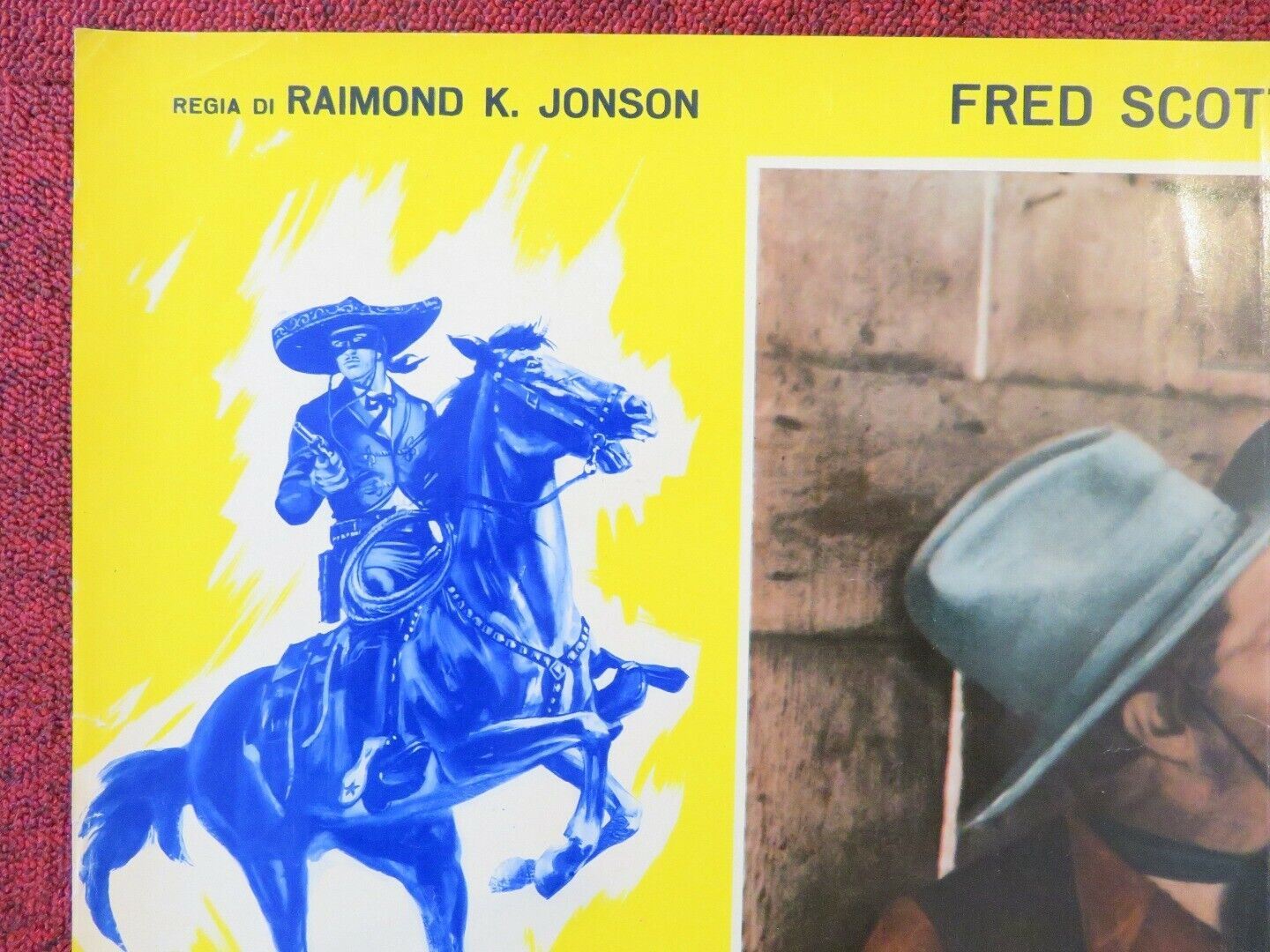 IL TRIONFO DI ZORRO / RIDIN' THE TRAIL ITALIAN FOTOBUSTA POSTER FRED SCOTT 1940 Movie posters