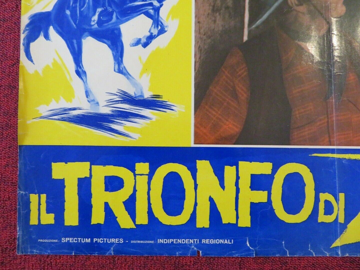 IL TRIONFO DI ZORRO / RIDIN' THE TRAIL ITALIAN FOTOBUSTA POSTER FRED SCOTT 1940 Movie posters