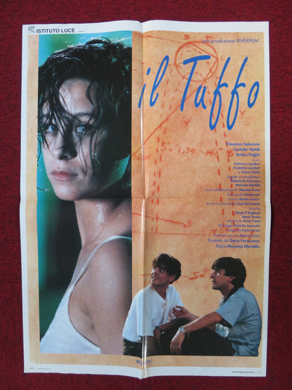 IL TUFFO ITALIAN FOGLIO POSTER VINCENZO SALEMME CARLOTTA NATOLI 1994 Rendezvous Cinema Movie posters