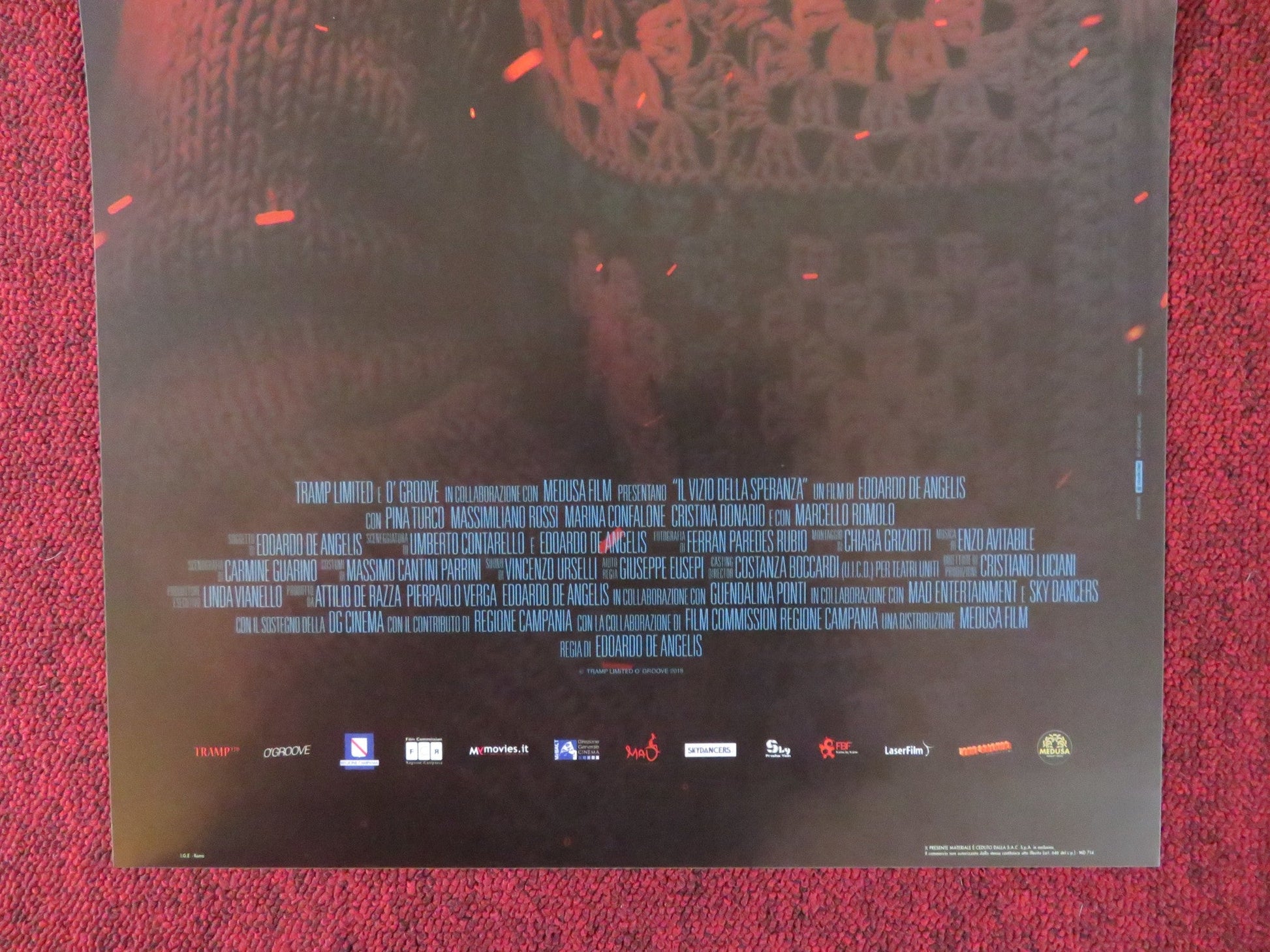 IL VIZIO DELLA SPERANZA ITALIAN LOCANDINA POSTER PINA TURCO E. DE ANGELIS 2018 Rendezvous Cinema Movie posters