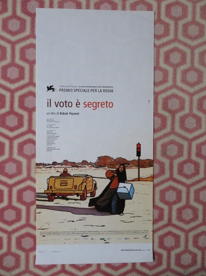 IL VOTO E SEGRETO / Secret Ballot ITALIAN LOCANDINA (27.5"x13") POSTER 2001 - Rendezvous Cinema