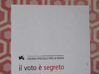 IL VOTO E SEGRETO / Secret Ballot ITALIAN LOCANDINA (27.5"x13") POSTER 2001 - Rendezvous Cinema