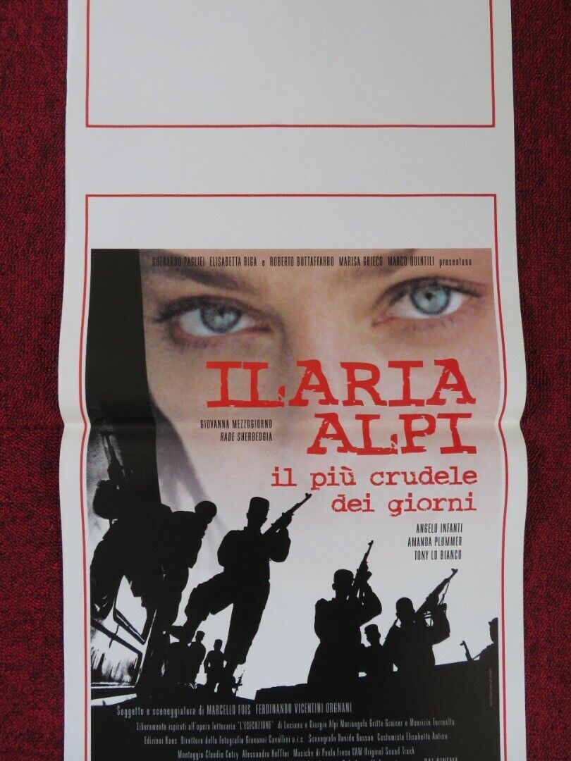 ILARIA ALPI IL PIU CRUDELE DEI GIORNI ITALIAN LOCANDINA (27.5"x13") POSTER 2003 Rendezvous Cinema Movie posters