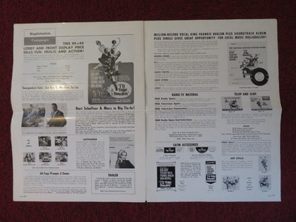 I'LL TAKE SWEDEN UNCUT UNITED ARTISTS FOLDED PRESS BOOK BOB HOPE 1965 Rendezvous Cinema Movie posters