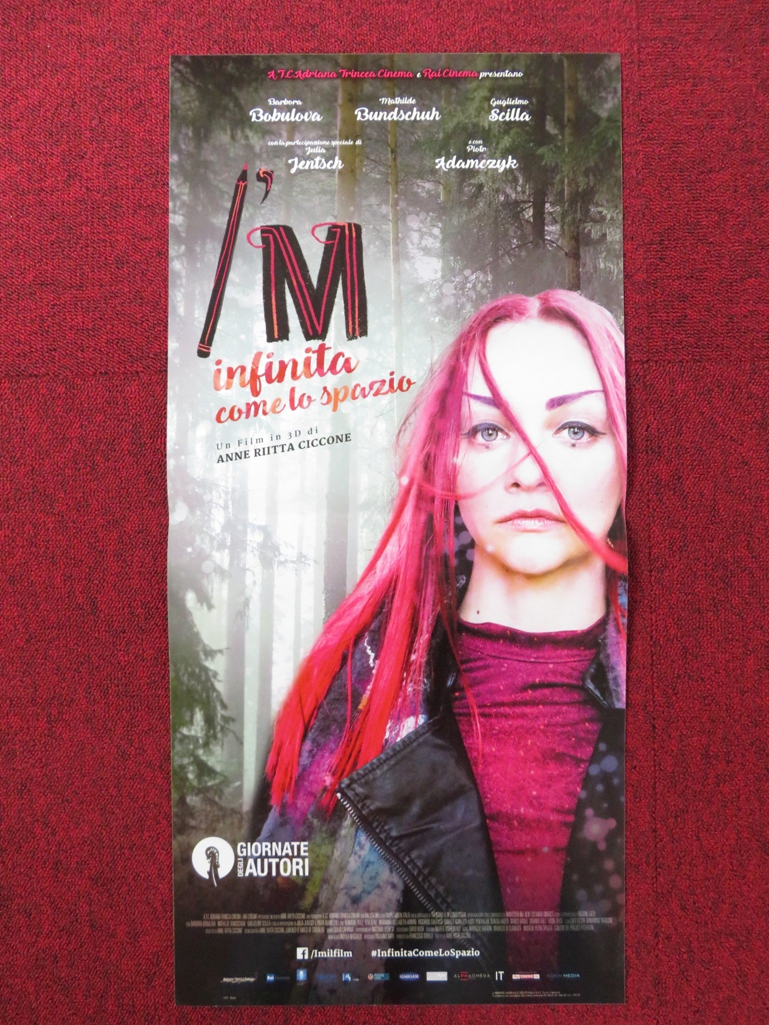 I'M - INFINITA COME LO SPAZIO ITALIAN LOCANDINA POSTER BARBORA BOBULOVA 2017 Rendezvous Cinema Movie posters