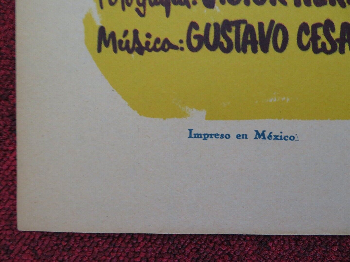 I'M MARRIED HA HA FOLDED MEXICO ONE SHEET POSTER 27" X 37" MAURICIO GARCES 1962 Movie posters