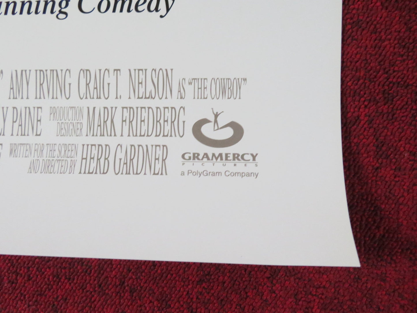 I'M NOT RAPPAPORT US ONE SHEET ROLLED POSTER WALTER MATTHAU OSSIE DAVIS 1996 Rendezvous Cinema Movie posters