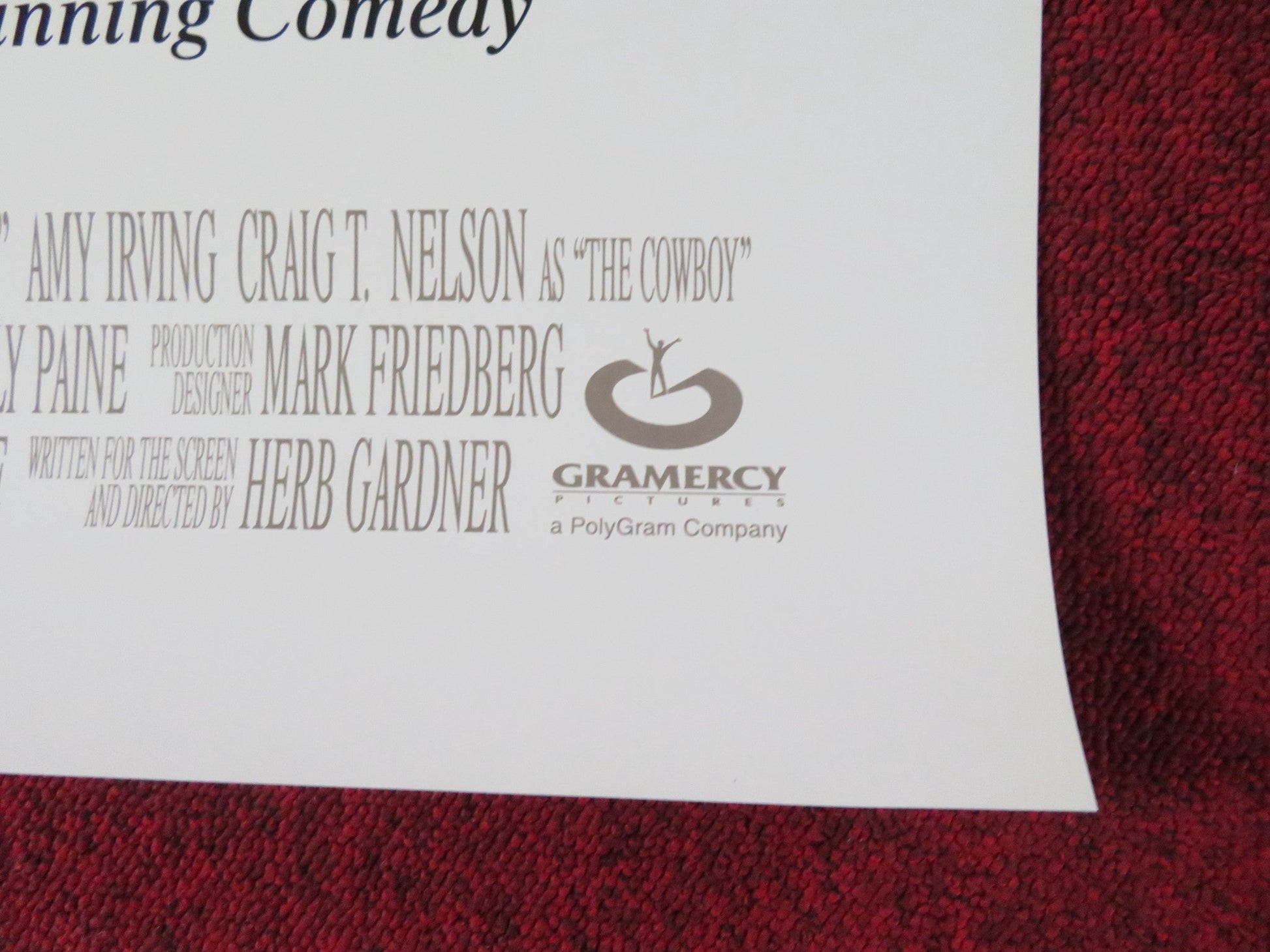 I'M NOT RAPPAPORT US ONE SHEET ROLLED POSTER WALTER MATTHAU OSSIE DAVIS 1996 Rendezvous Cinema Movie posters