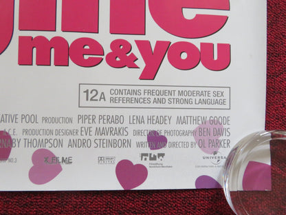 IMAGINE ME & YOU UK QUAD (30"x 40") ROLLED POSTER LENA HEADEY PIPER PERABO 2005 Rendezvous Cinema Movie posters