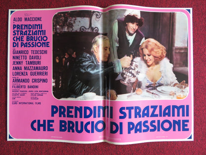PRENDIMI STRAZIAMI CHE BRUCIO DI PASSIONE - F ITALIAN FOTOBUSTA POSTER 1975 - Rendezvous Cinema