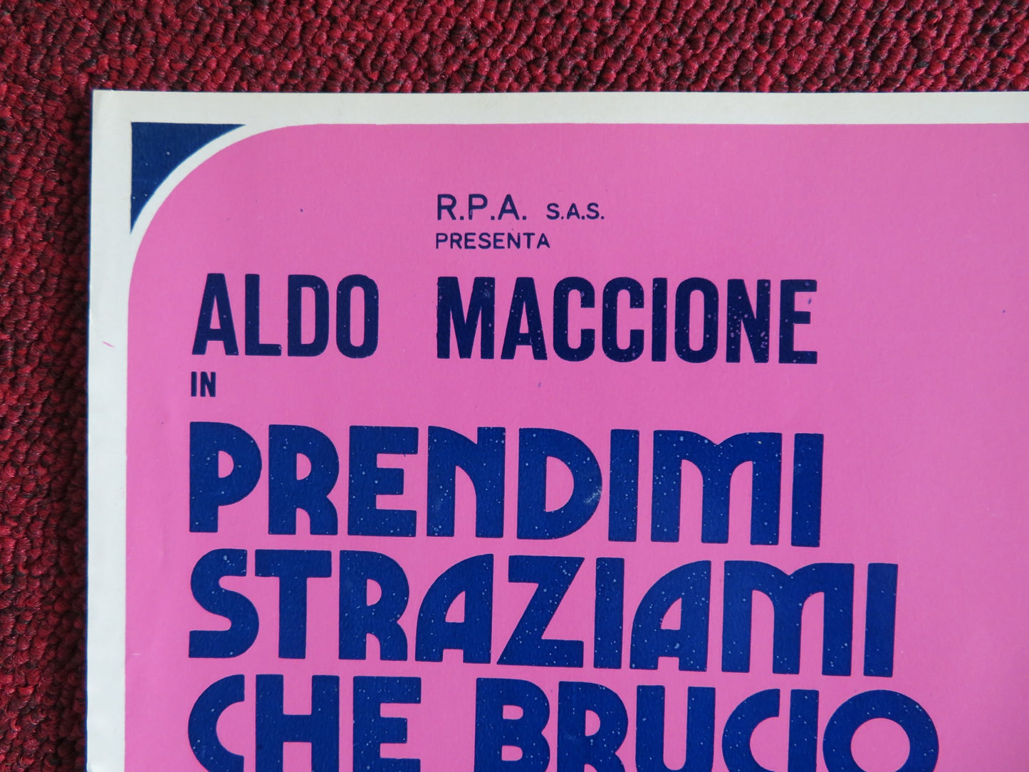 PRENDIMI STRAZIAMI CHE BRUCIO DI PASSIONE - F ITALIAN FOTOBUSTA POSTER 1975 - Rendezvous Cinema
