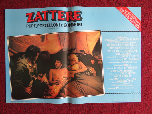 UP THE CREEK - D ITALIAN FOTOBUSTA POSTER TIM MATHESON JENNIFER RUNYON 1984 - Rendezvous Cinema