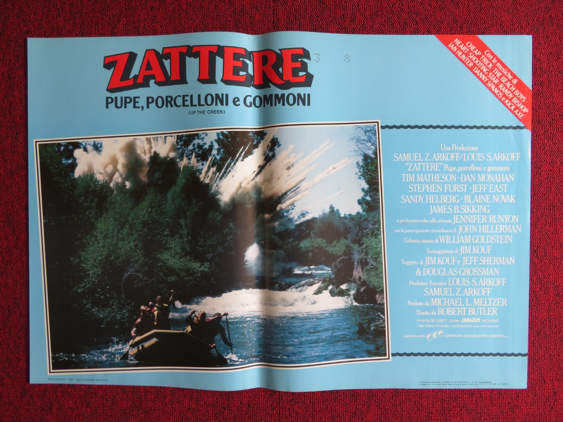 UP THE CREEK - E ITALIAN FOTOBUSTA POSTER TIM MATHESON JENNIFER RUNYON 1984 - Rendezvous Cinema