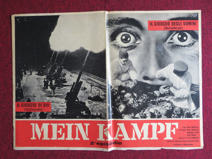 MEIN KAMPF ITALIAN FOTOBUSTA POSTER ERWIN LEISER TORE SJOBERG 1960 - Rendezvous Cinema