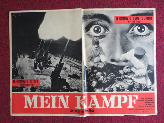 MEIN KAMPF ITALIAN FOTOBUSTA POSTER ERWIN LEISER TORE SJOBERG 1960 - Rendezvous Cinema
