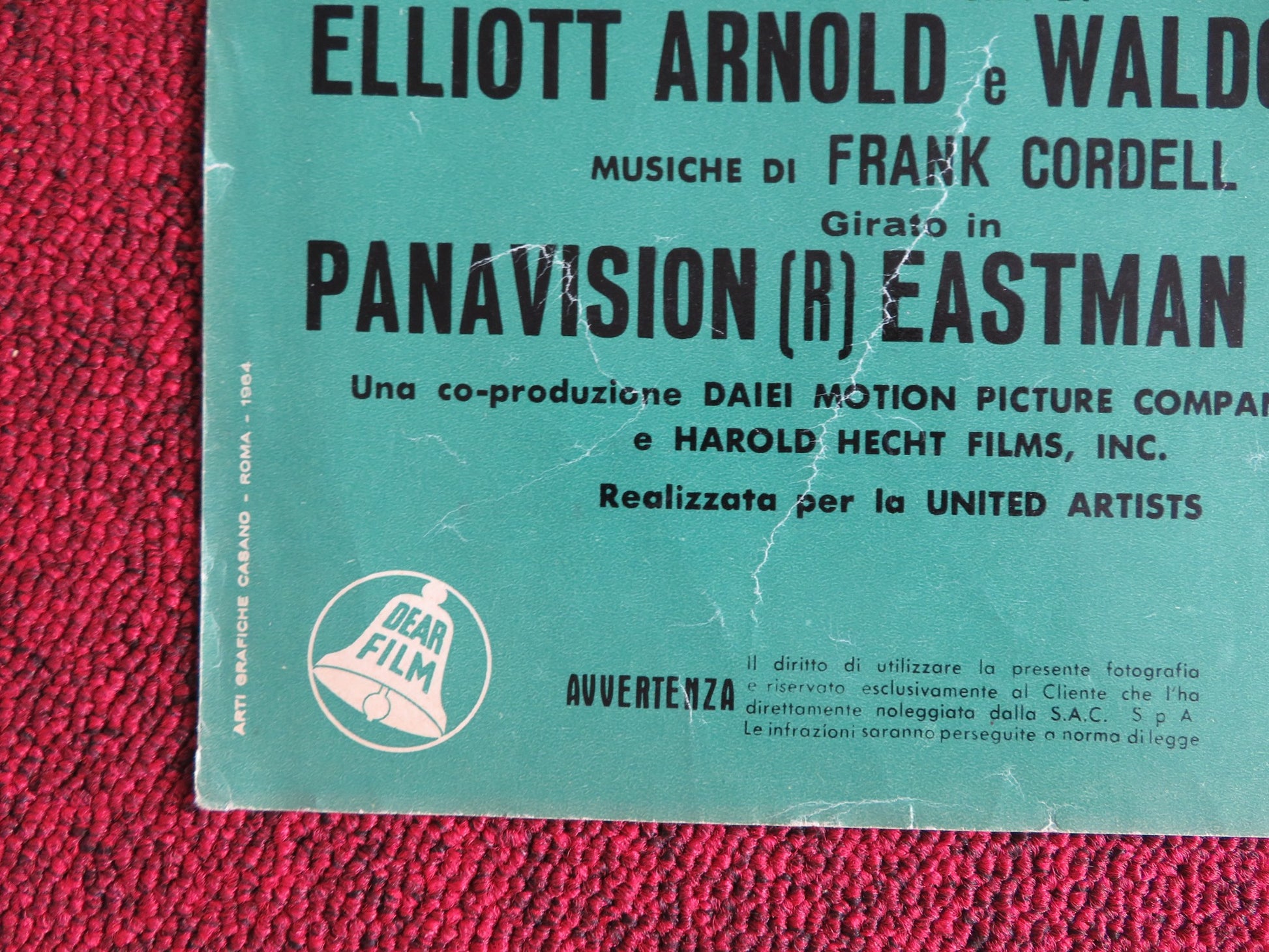 FLIGHT FROM ASHIYA ITALIAN FOTOBUSTA POSTER YUL BRYNNER RICHARD WIDMARK 1964 - Rendezvous Cinema