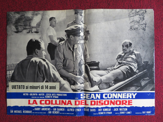 THE HILL ITALIAN FOTOBUSTA POSTER SEAN CONNERY HARRY ANDREWS 1965 - Rendezvous Cinema