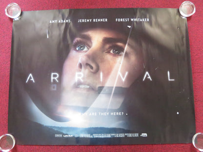 ARRIVAL UK QUAD (30"x 40") ROLLED POSTER AMY ADAMS JEREMY RENNER 2016 - Rendezvous Cinema