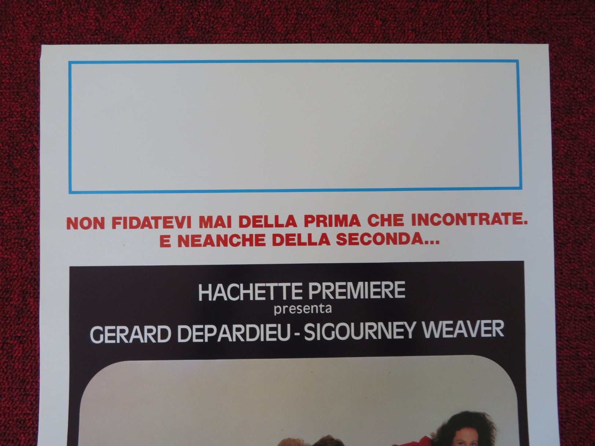 ALTA BELLA E PERICOLOSA ITALIAN LOCANDINA POSTER GERARD DEPARDIEU S. WEAVER 1988 - Rendezvous Cinema
