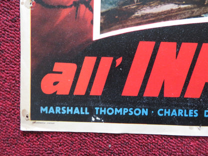 ALL' INFERNO E RITORNO / TO HELL AND BACK - E ITALIAN FOTOBUSTA POSTER 1955 - Rendezvous Cinema