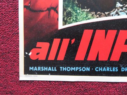 ALL' INFERNO E RITORNO / TO HELL AND BACK - F ITALIAN FOTOBUSTA POSTER 1955 - Rendezvous Cinema