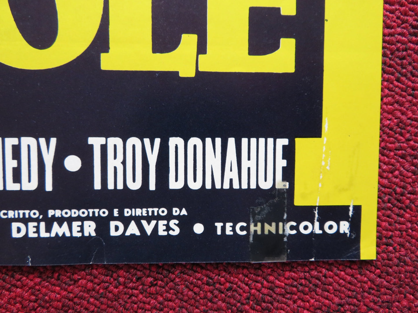 SCANDALO AL SOLE / A SUMMER PLACE - C ITALIAN FOTOBUSTA POSTER SANDRA DEE 1959 - Rendezvous Cinema