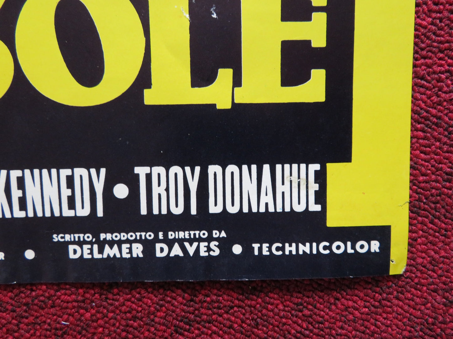 SCANDALO AL SOLE / A SUMMER PLACE - D ITALIAN FOTOBUSTA POSTER SANDRA DEE 1959 - Rendezvous Cinema