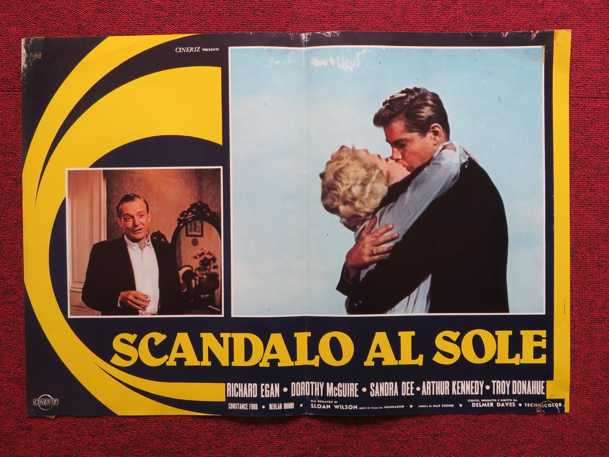 SCANDALO AL SOLE / A SUMMER PLACE - E ITALIAN FOTOBUSTA POSTER SANDRA DEE 1959 - Rendezvous Cinema