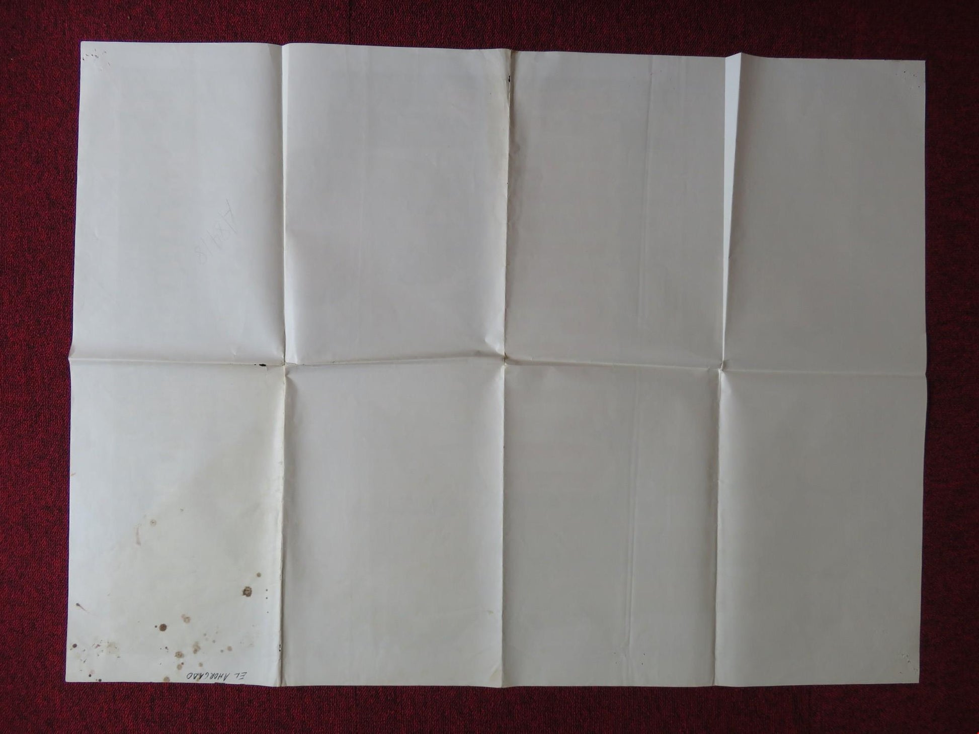 EL AHORCADO FOLDED MEXICAN POSTER JULIO ALEMAN HILDA AGUUIRRE 1983 - Rendezvous Cinema