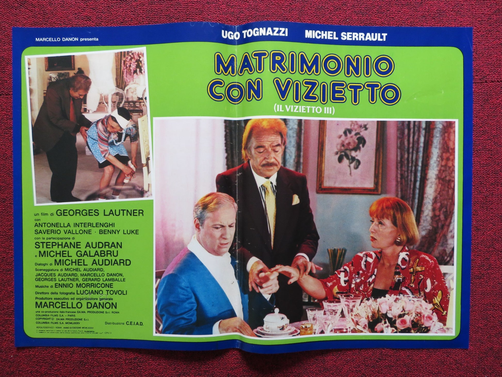 LA CAGE AUX FOLLES 3: THE WEDDING - B ITALIAN FOTOBUSTA POSTER TOGNAZZI 1985 - Rendezvous Cinema