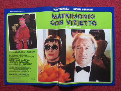 LA CAGE AUX FOLLES 3: THE WEDDING - C ITALIAN FOTOBUSTA POSTER SERRAULT 1985 - Rendezvous Cinema