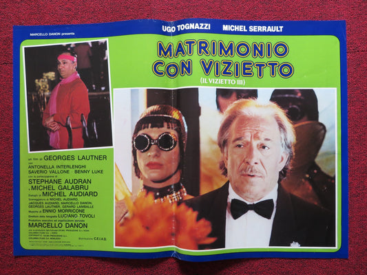 LA CAGE AUX FOLLES 3: THE WEDDING - C ITALIAN FOTOBUSTA POSTER SERRAULT 1985 - Rendezvous Cinema