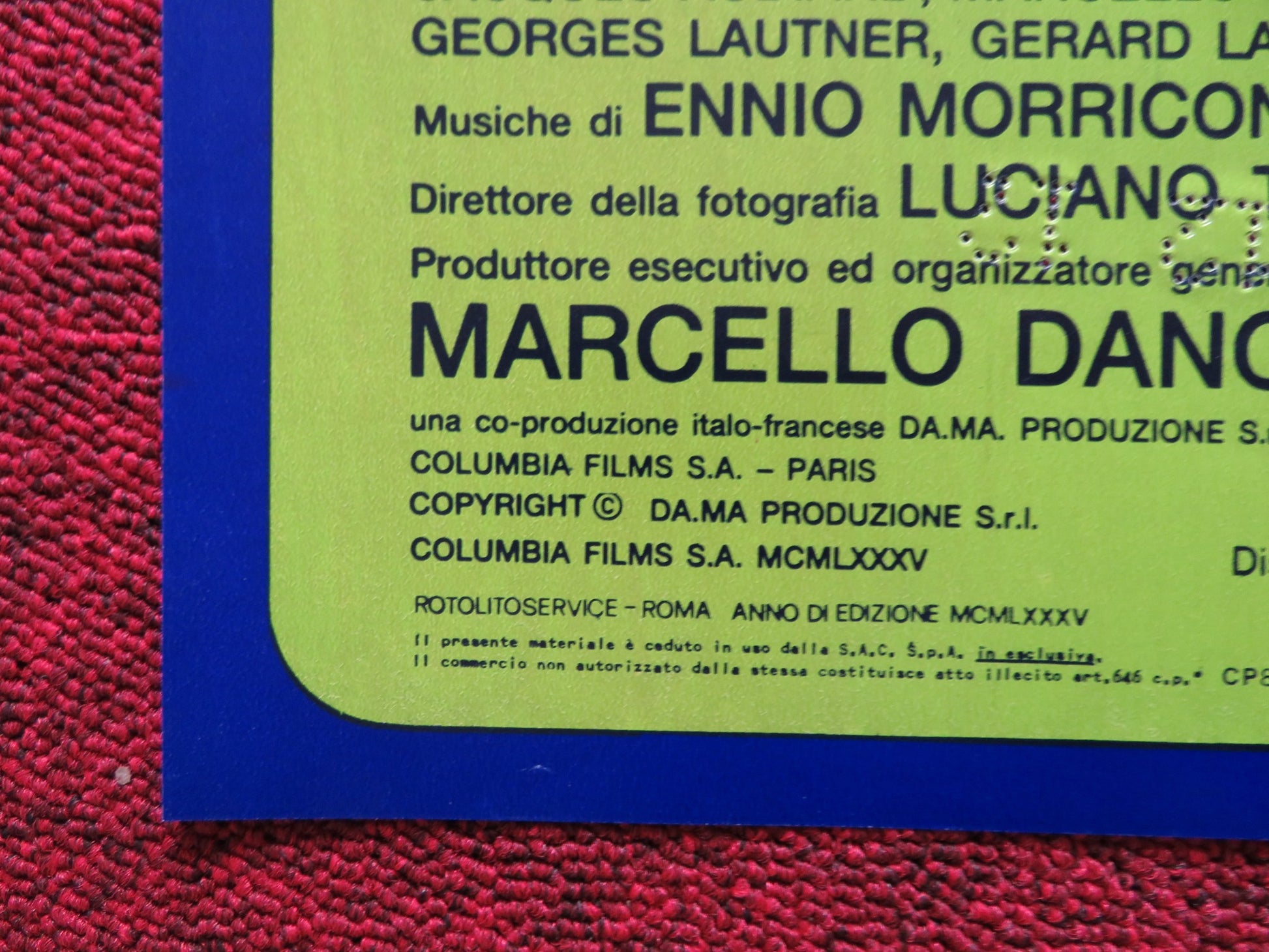 LA CAGE AUX FOLLES 3: THE WEDDING - C ITALIAN FOTOBUSTA POSTER SERRAULT 1985 - Rendezvous Cinema