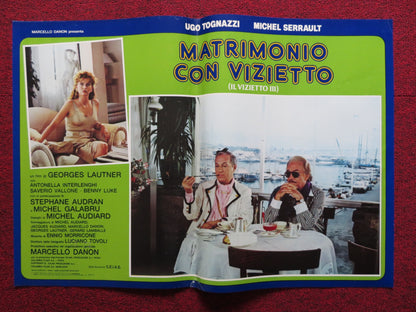 LA CAGE AUX FOLLES 3: THE WEDDING - D ITALIAN FOTOBUSTA POSTER SERRAULT 1985 - Rendezvous Cinema