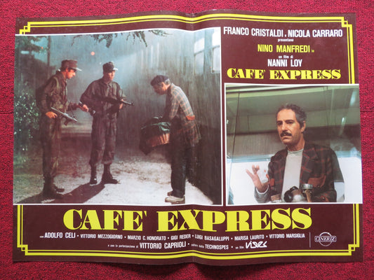CAFE' EXPRESS -A ITALIAN FOTOBUSTA POSTER NINO MANFREDI ADOLPHO CELI 1980 - Rendezvous Cinema