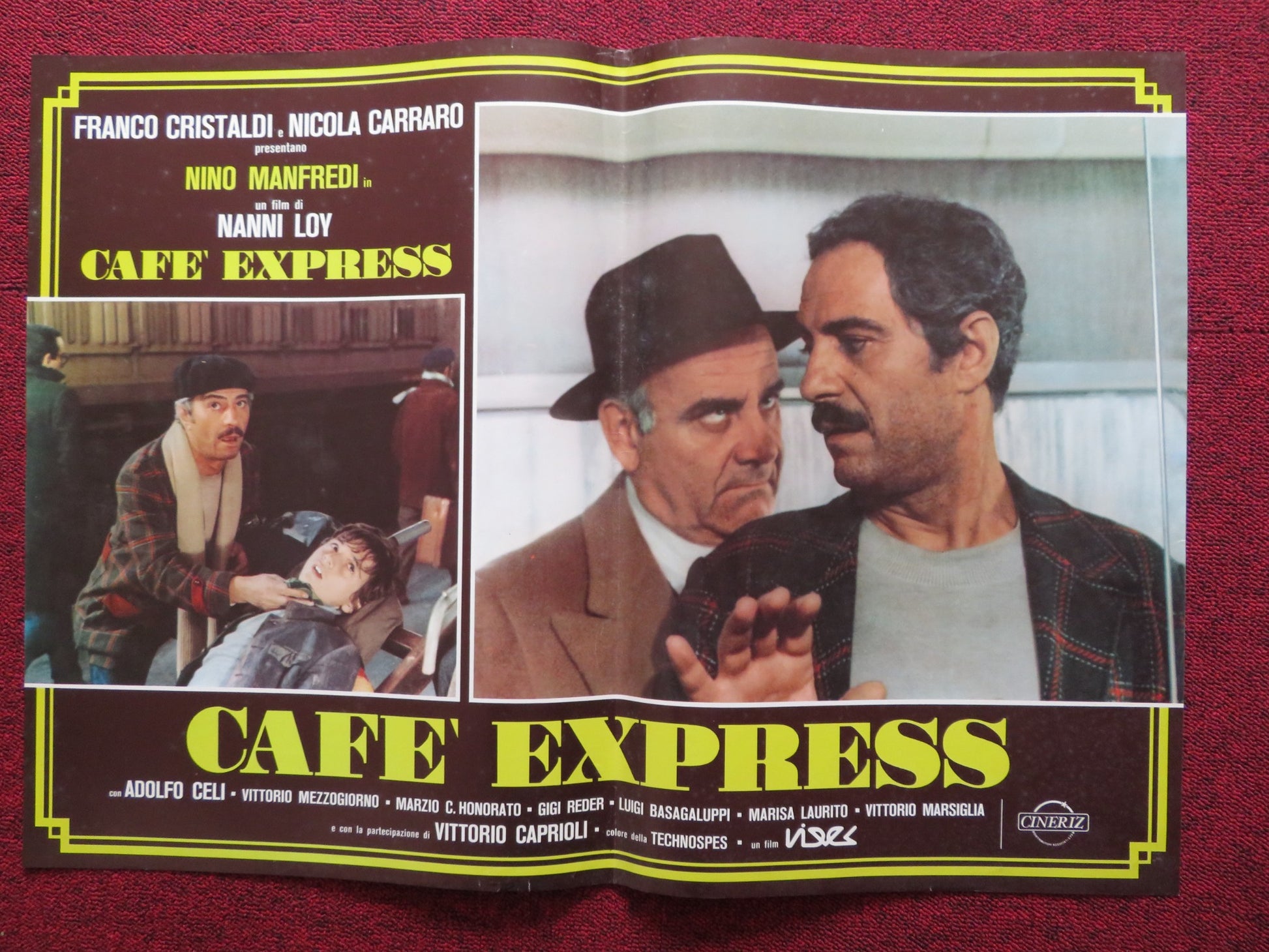 CAFE' EXPRESS -B ITALIAN FOTOBUSTA POSTER NINO MANFREDI ADOLPHO CELI 1980 - Rendezvous Cinema