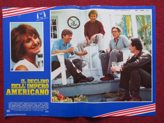 IL DECLINO DELL' IMPERO AMERICANO -C ITALIAN FOTOBUSTA POSTER D. MICHEL 1986 - Rendezvous Cinema
