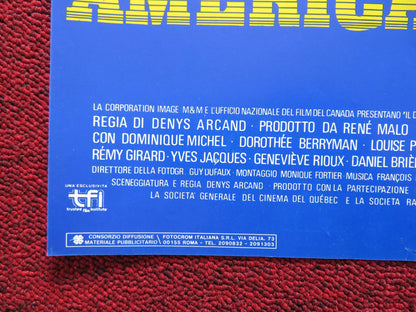 IL DECLINO DELL' IMPERO AMERICANO -D ITALIAN FOTOBUSTA POSTER D. MICHEL 1986 - Rendezvous Cinema