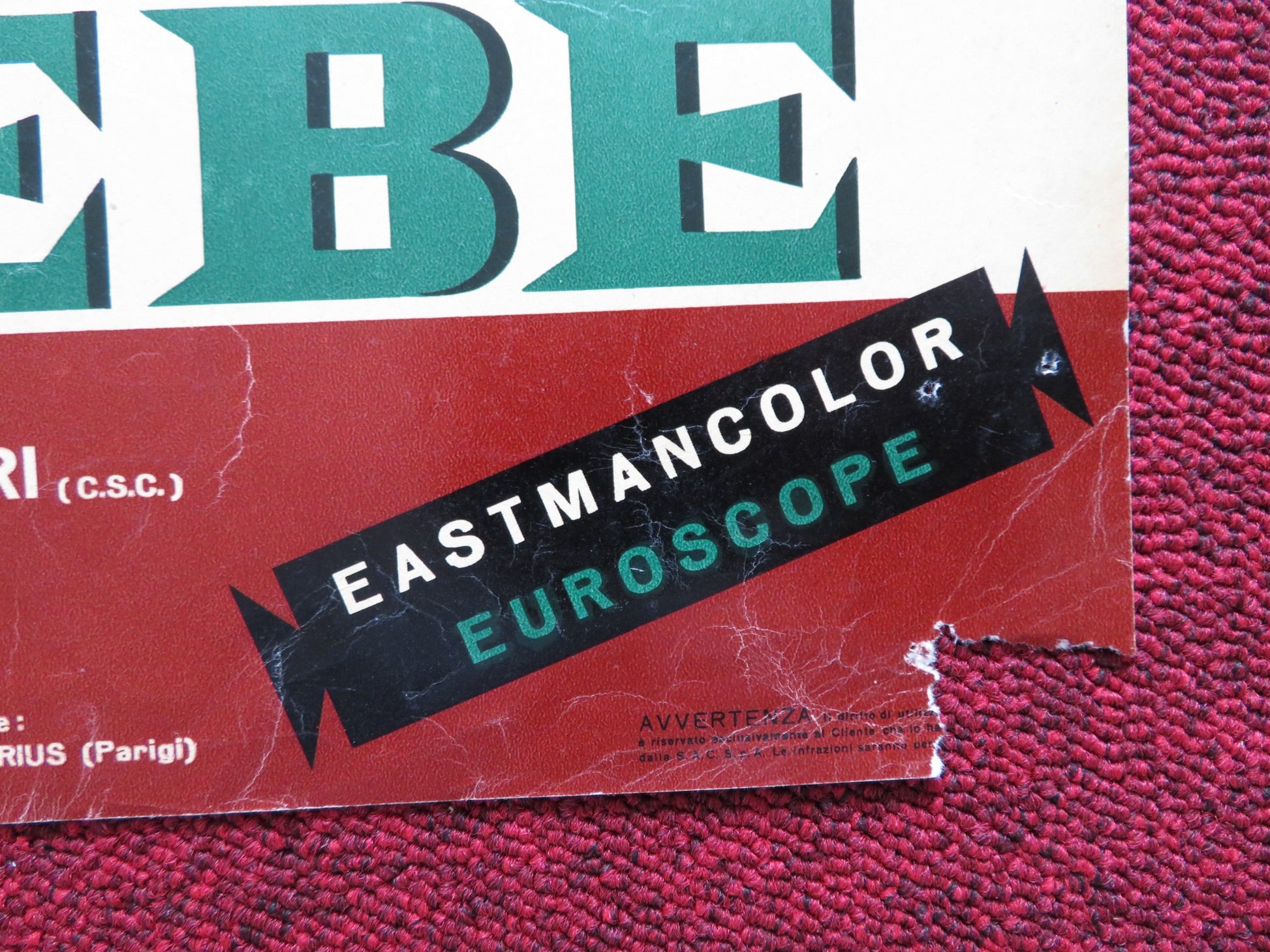 IL LEONE DI TEBE - A ITALIAN FOTOBUSTA POSTER MARK FOREST YVONNE FURNEAUX 1964 - Rendezvous Cinema