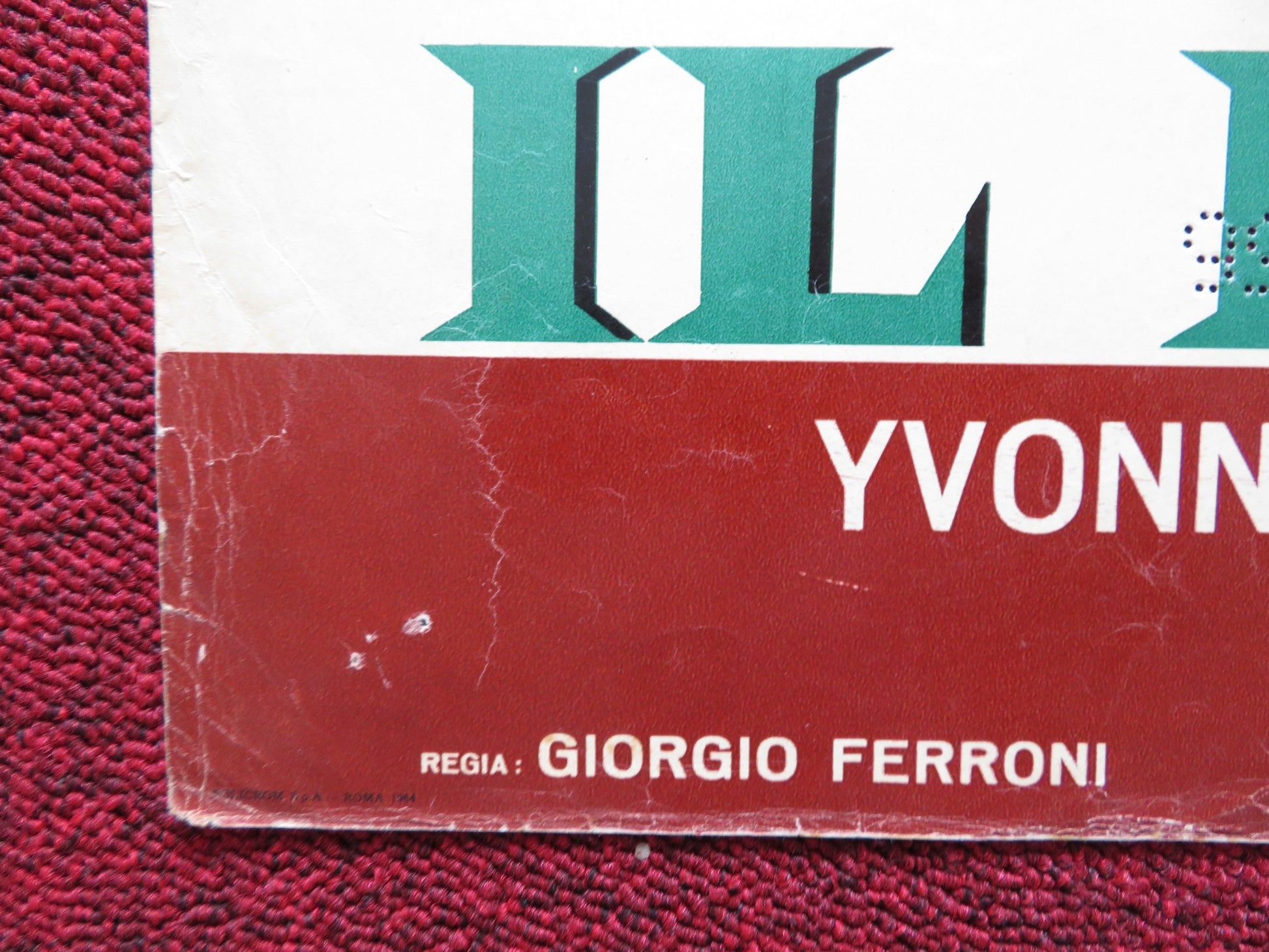 IL LEONE DI TEBE - B ITALIAN FOTOBUSTA POSTER MARK FOREST YVONNE FURNEAUX 1964 - Rendezvous Cinema