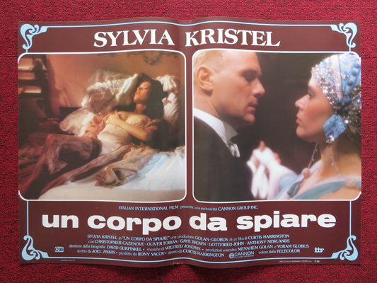 UN CORPO DA SPIARE - A ITALIAN FOTOBUSTA POSTER SYLVIA KRISTEL CANNON 1985 - Rendezvous Cinema
