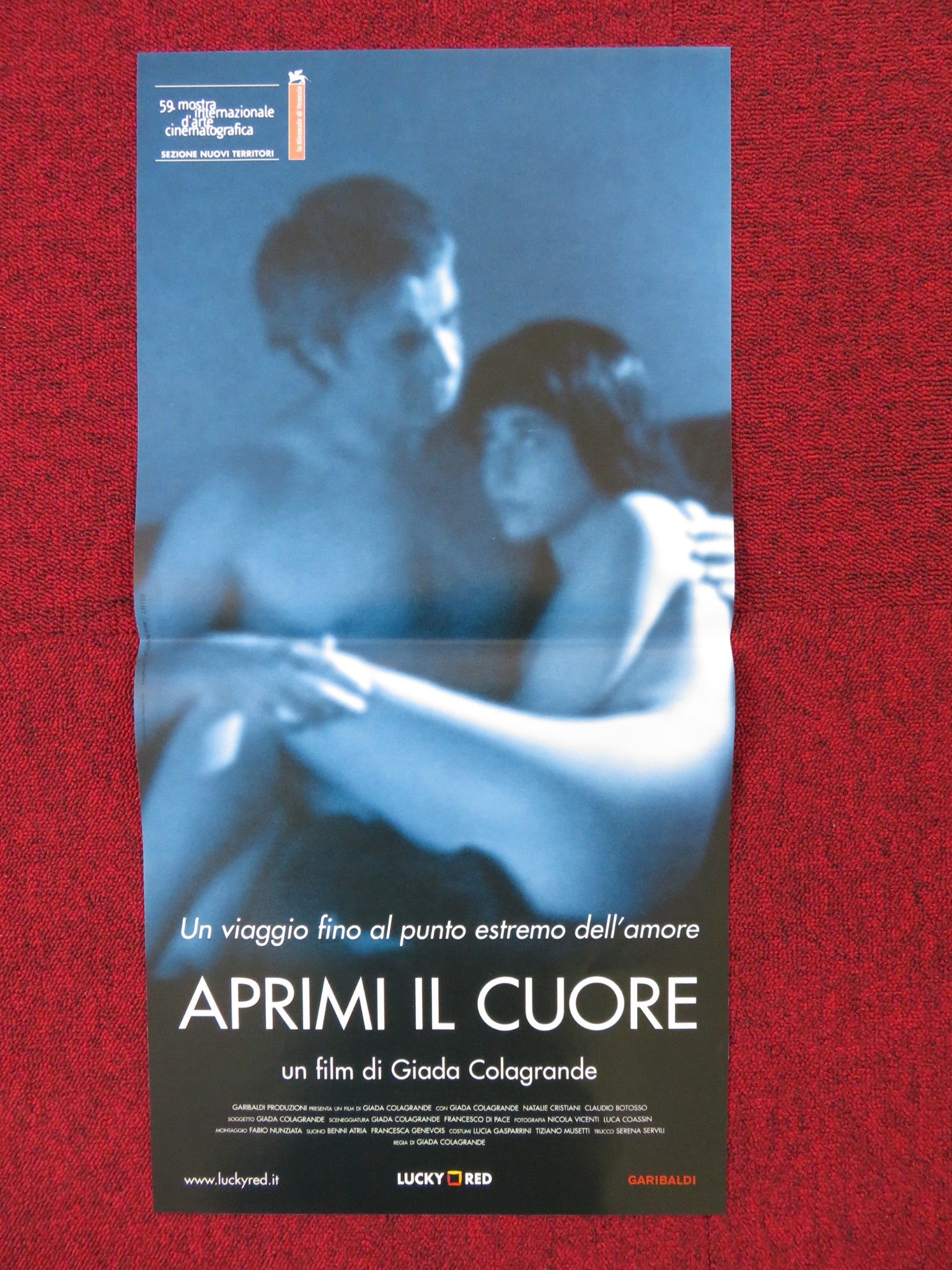 APRIMI IL CUORE ITALIAN LOCANDINA POSTER GIADA COLAGRANDE NATALIE CRISTIANI 2002 - Rendezvous Cinema